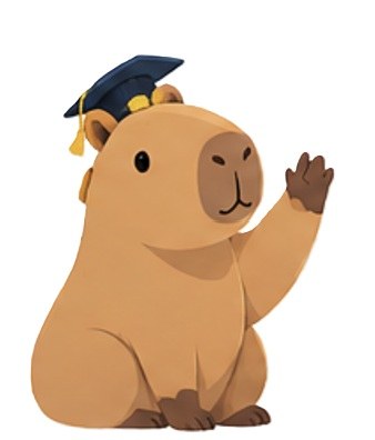Cappy the capybara waving